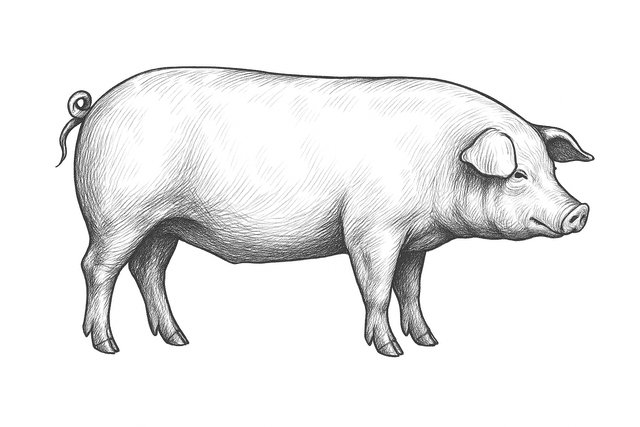 Imagen dibujo de Cerdo