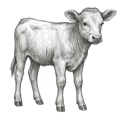 Imagen dibujo de Ternera